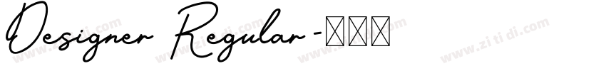 Designer Regular字体转换